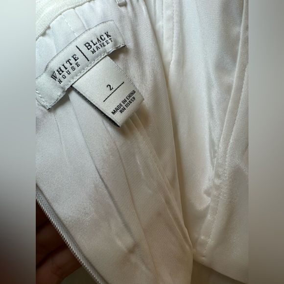 White Black House Market White Spring MIDI Dress Size 2 - Picture 7 of 11